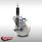 Service Caster 4'' SS Nylon Swivel 1'' Expanding Stem Caster with Brake SCC-SSEX20S414-NYS-TLB-1 - alternate 4